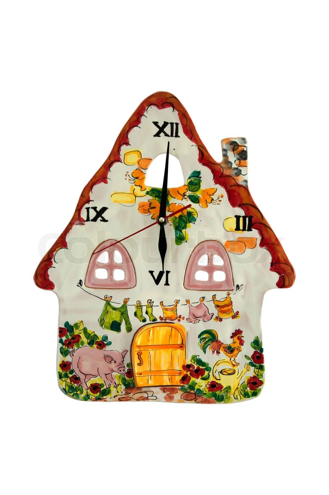 Clock house Stock image Colourbox