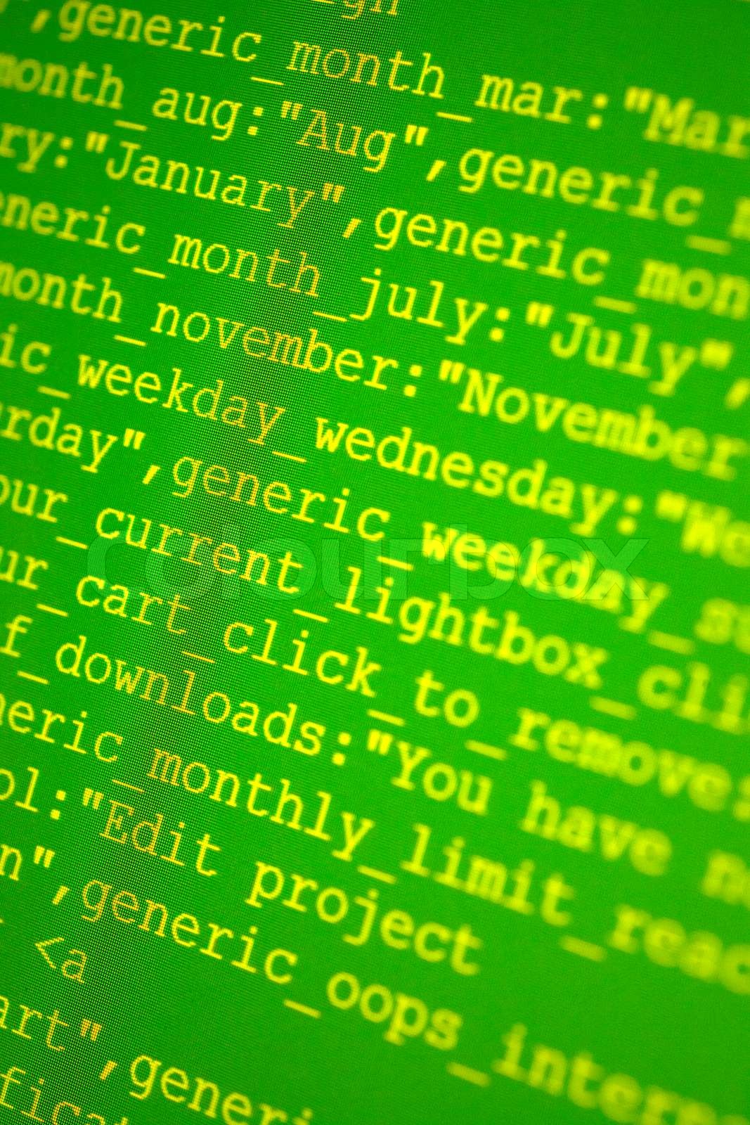 HTML codes | Stock image | Colourbox