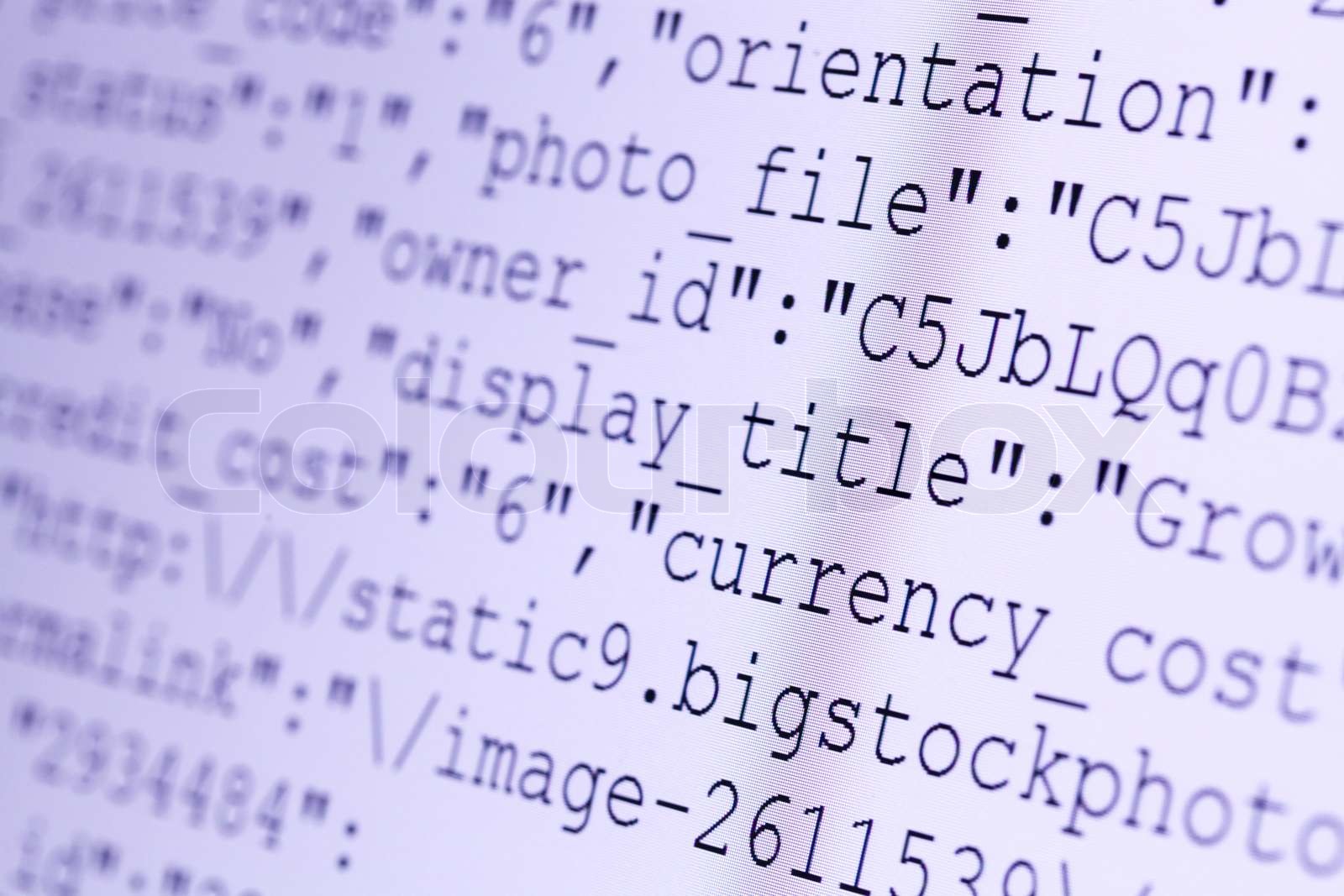 HTML codes | Stock image | Colourbox