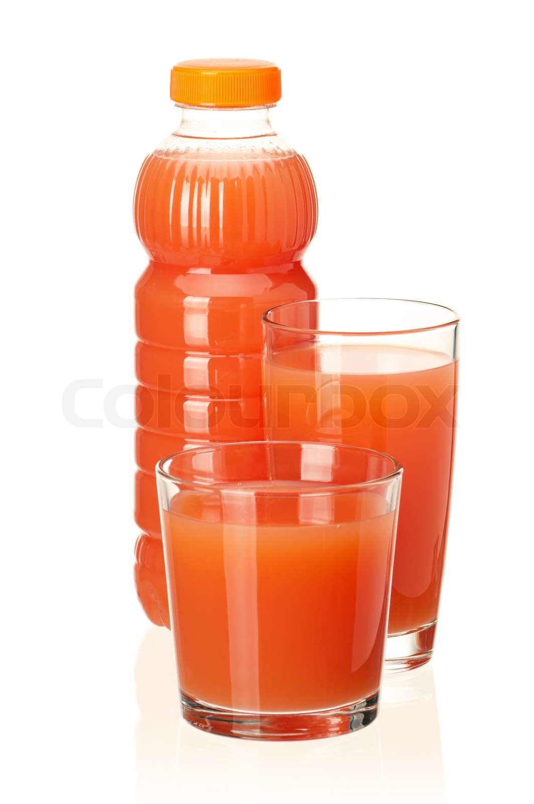 Bottle of juice Stock image Colourbox