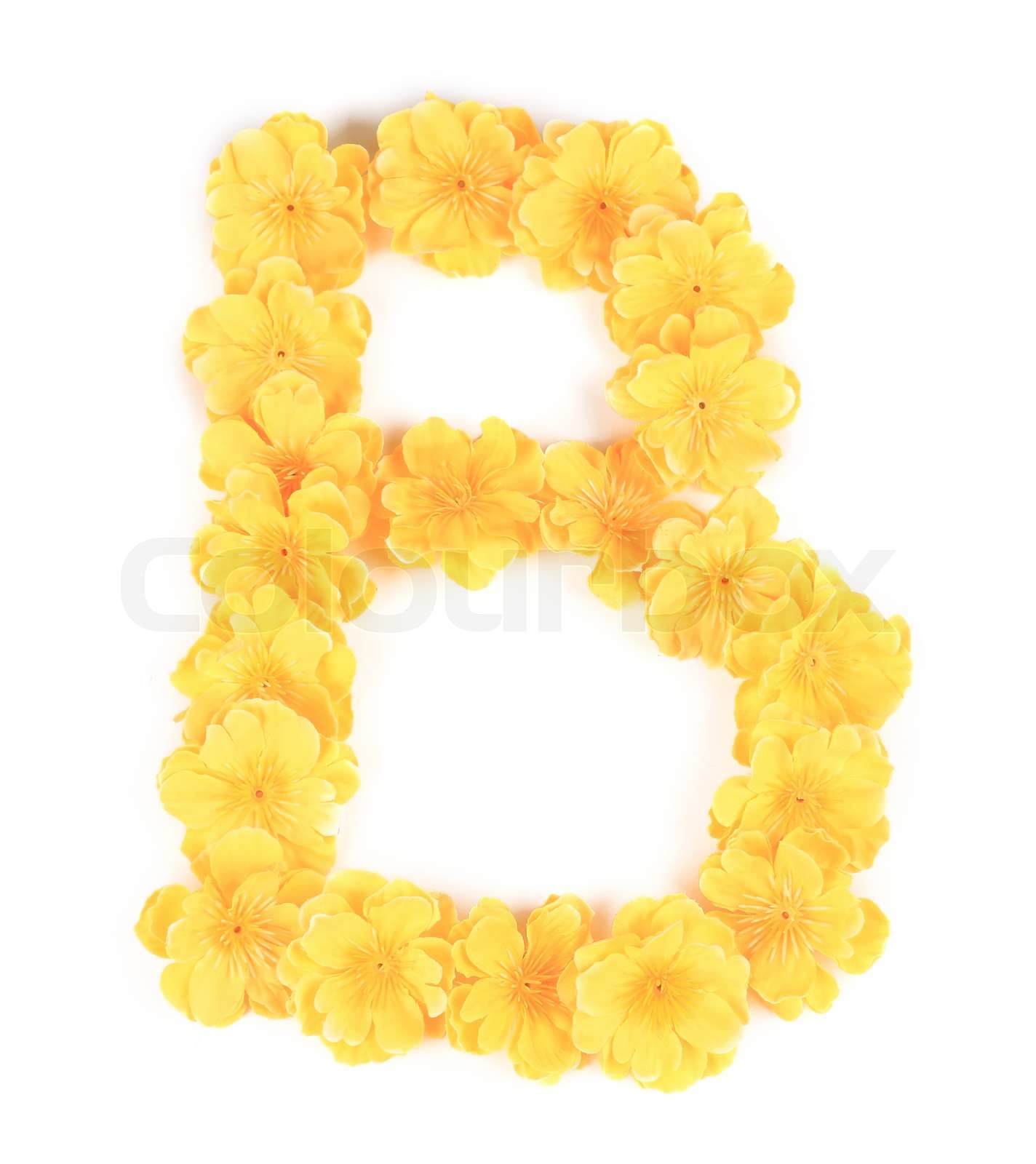 Letter B flower alphabet. | Stock image | Colourbox
