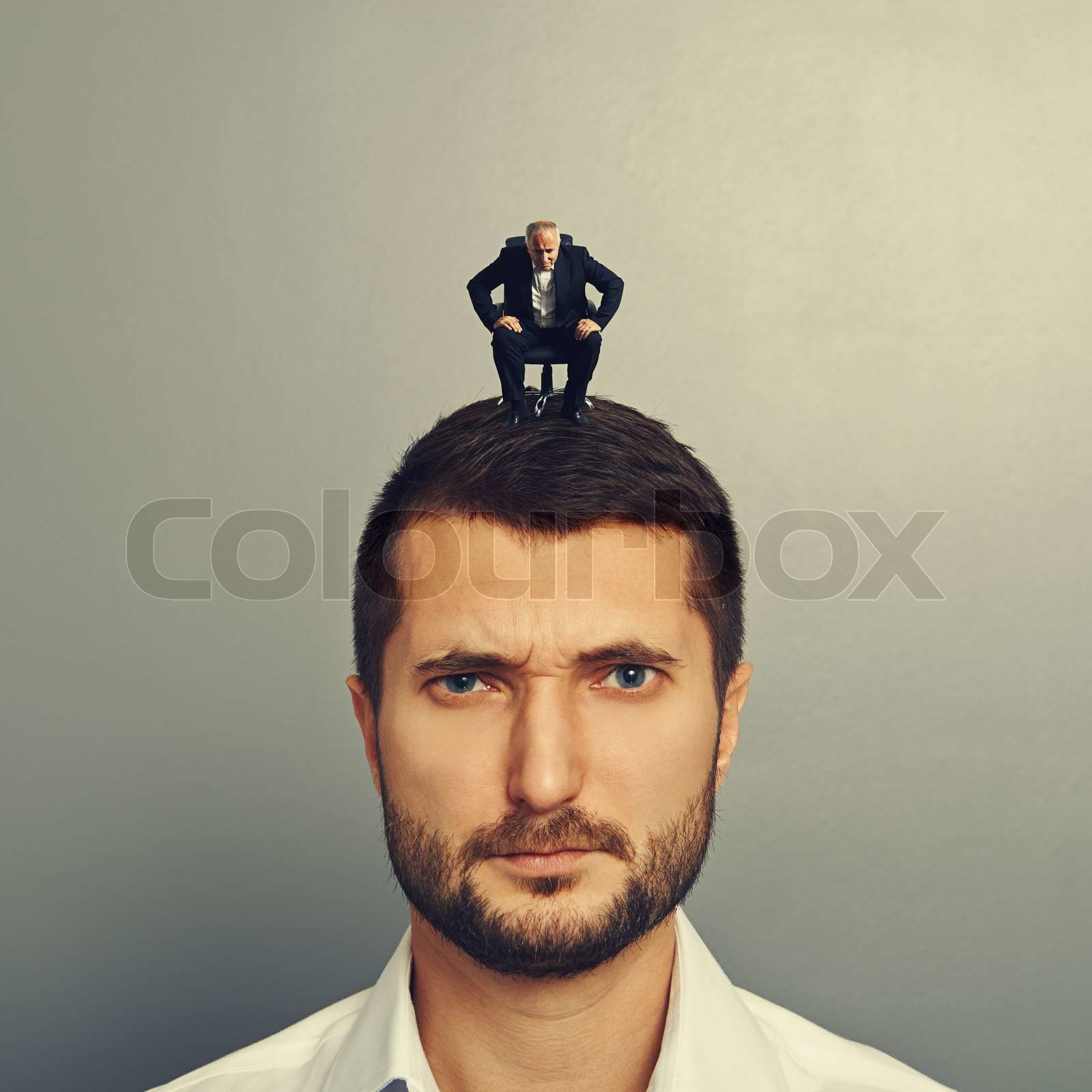 Senior Man Looking At Big Man Stock Image Colourbox Senior Man Looking At Big Man Stock Image Colourbox