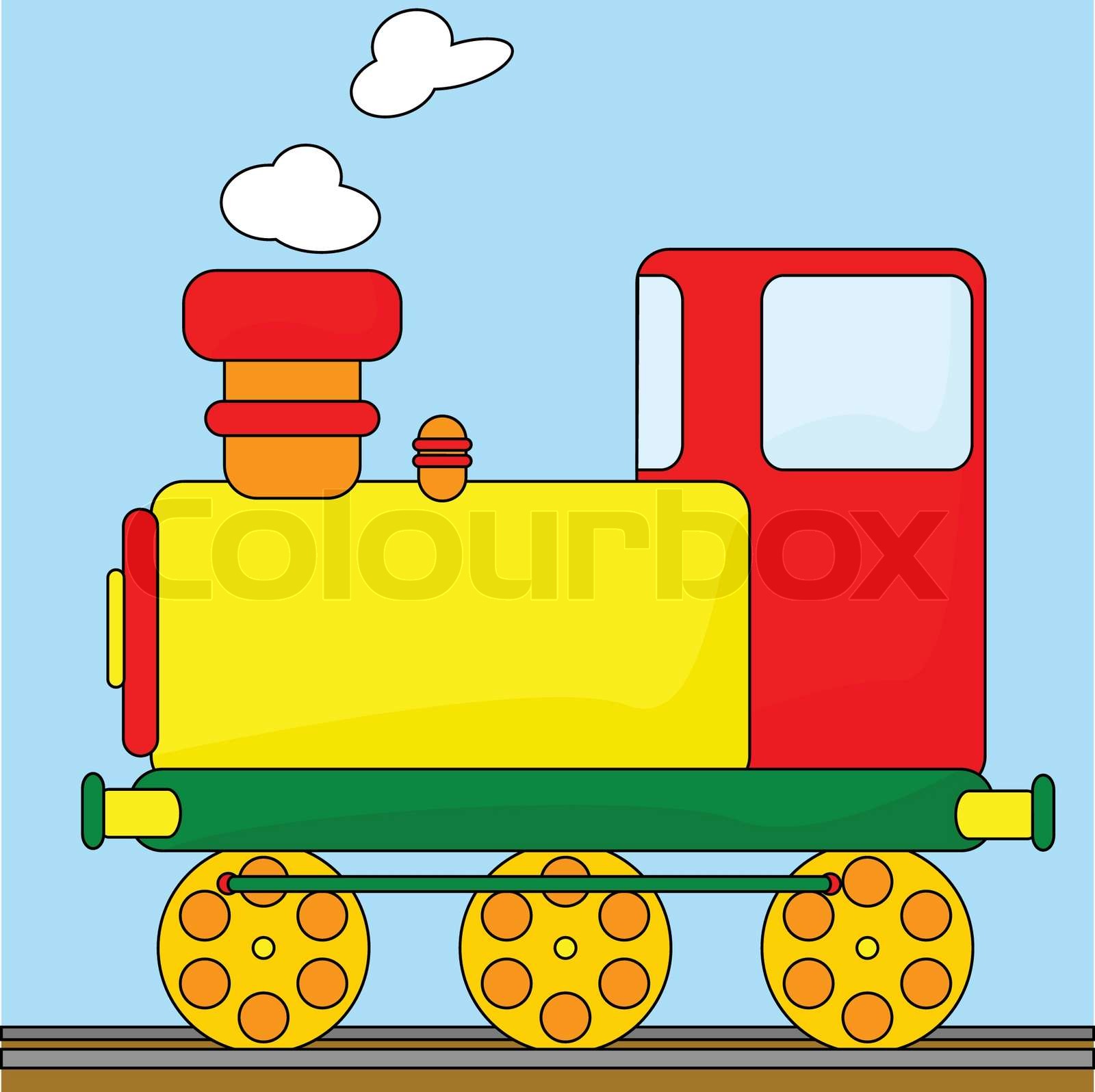 Cartoon Zug Stock Vektor Colourbox