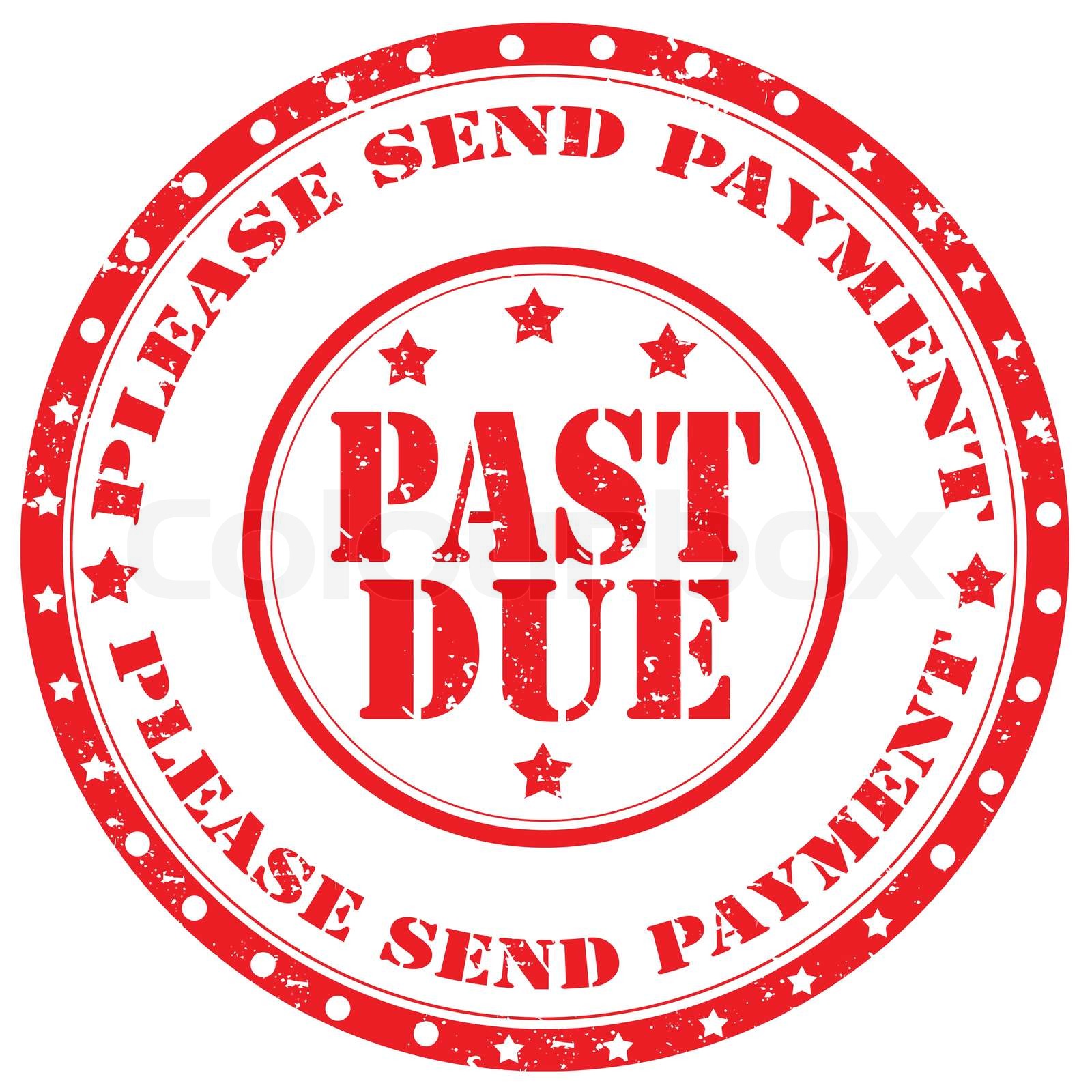 Past Due-stamp | Stock vector | Colourbox