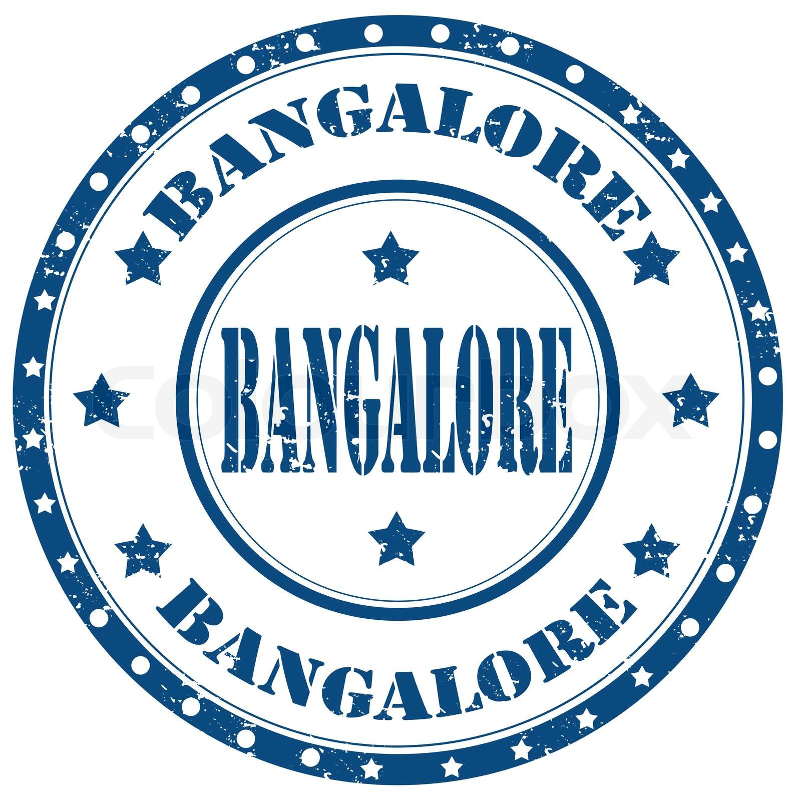Bangalore Stamp Stock Vector Colourbox