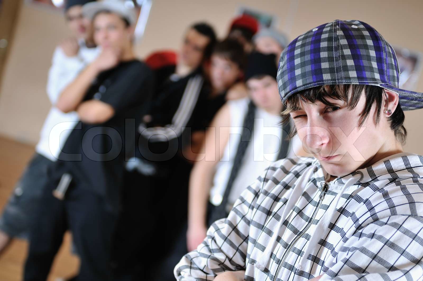 young boys group | Stock image | Colourbox