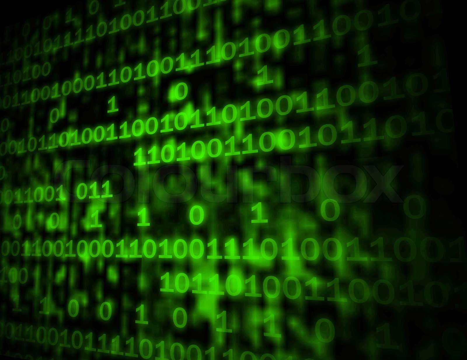 Matrix Code Exemplar zeigt digitale-Nummern Programmieren Hintergrund ...