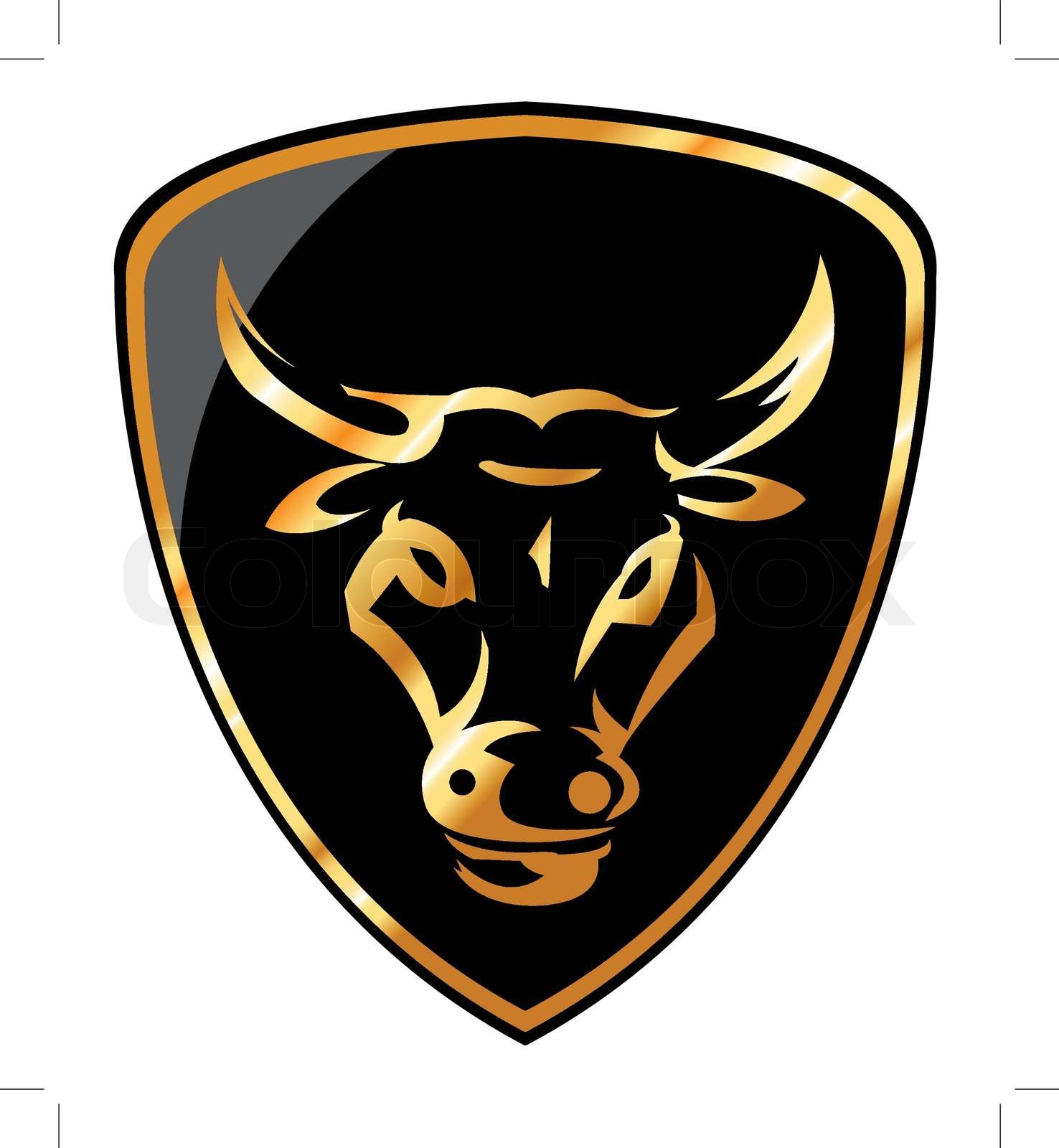 bull symbol Stock vector Colourbox