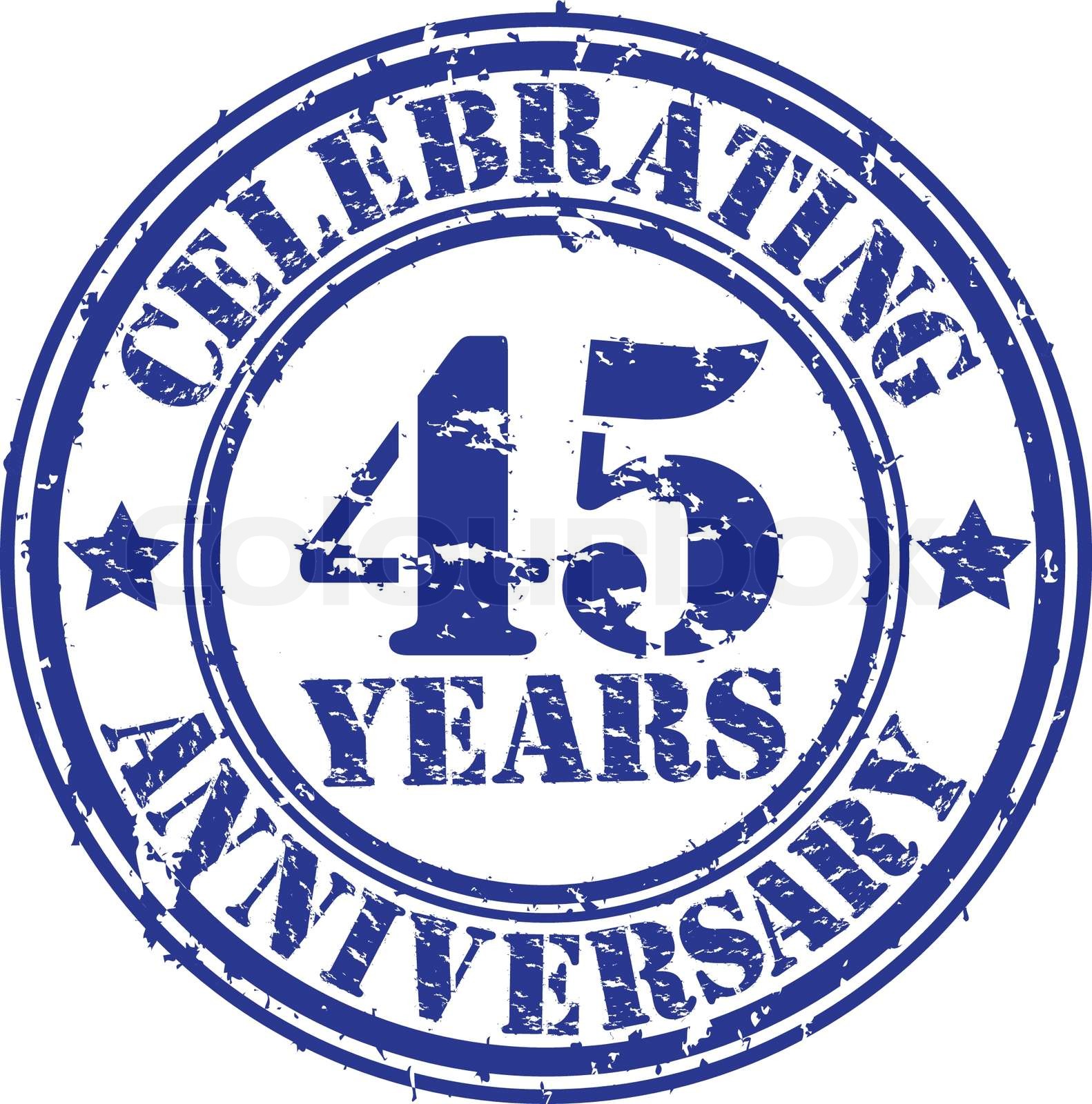 celebrating-45-years-anniversary-grunge-rubber-stamp-vector
