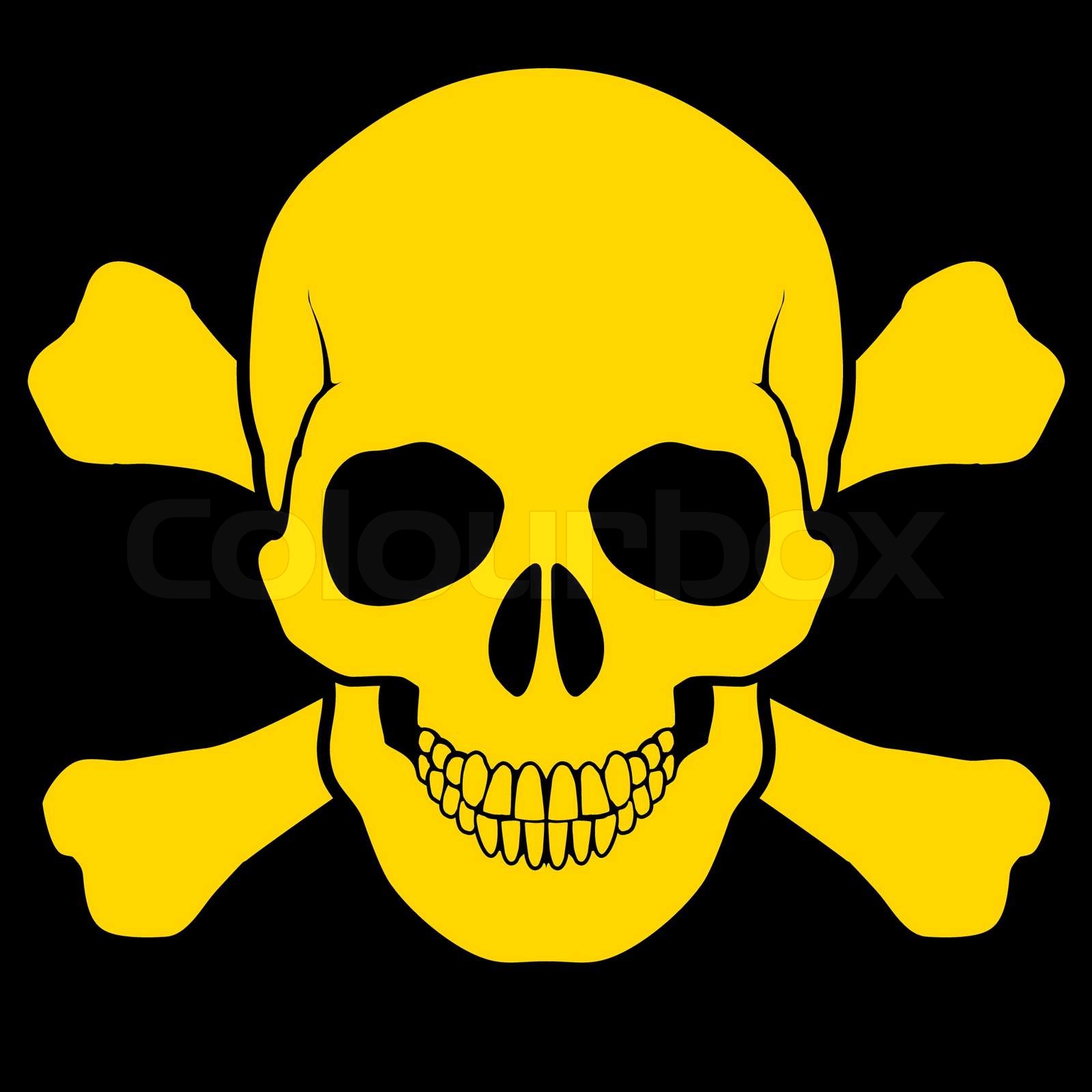 totenkopf, unheimlich, botschaft StockVektor Colourbox