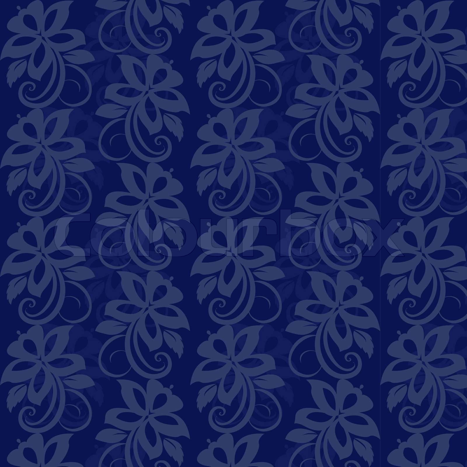 Floral Wallpaper Seamless Stock Vector Colourbox