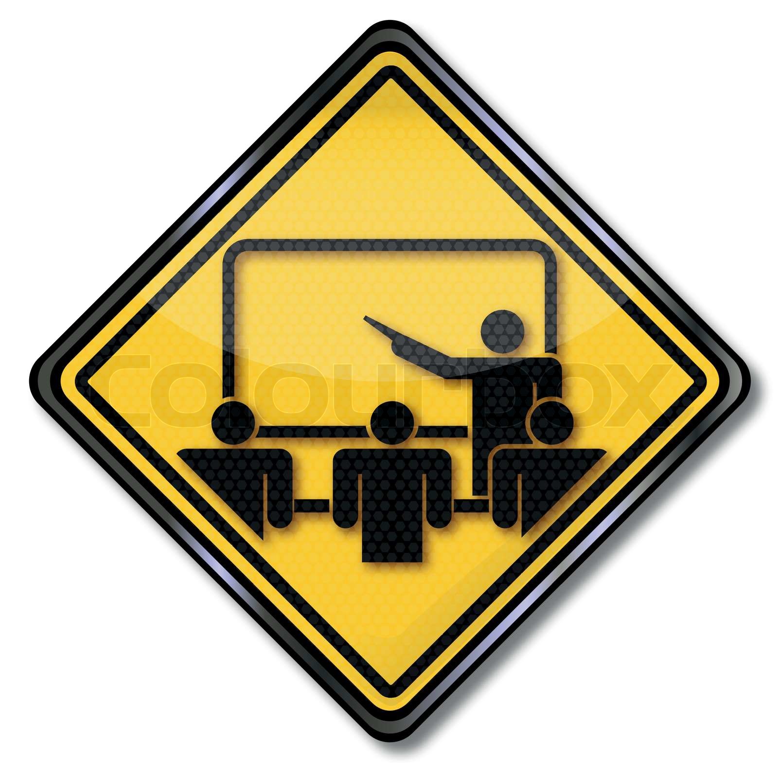 Schild Meeting, Konferenzraum und Schulungsraum | Stock-Vektor | Colourbox