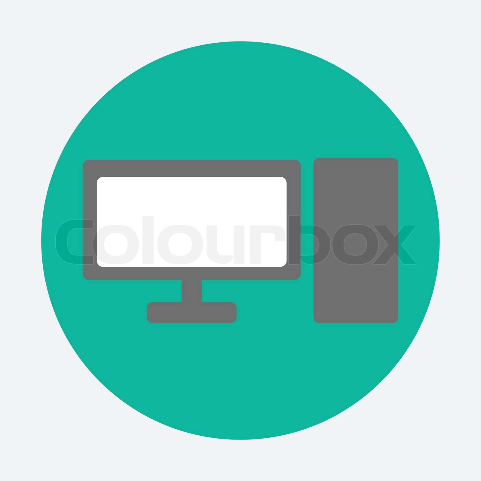 Personal-Computer-Symbol | Stock-Vektor | Colourbox