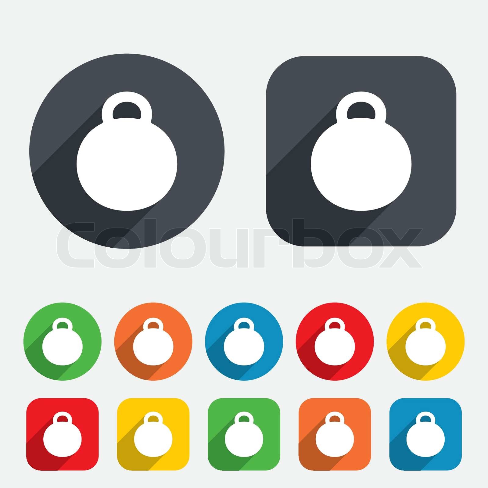 Weight sign icon. Sport symbol. Fitness. | Stock vector | Colourbox