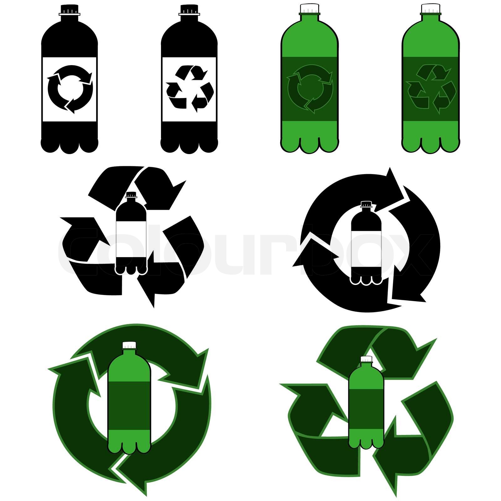 Bottle recycling | Stock vector | Colourbox