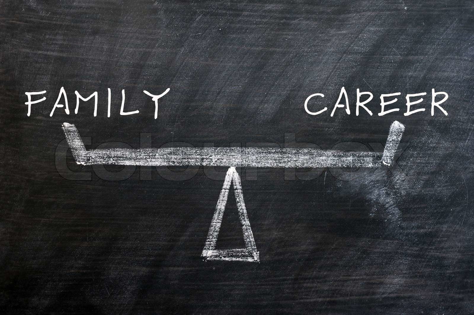 Balance Of Family And Career Stock Image Colourbox