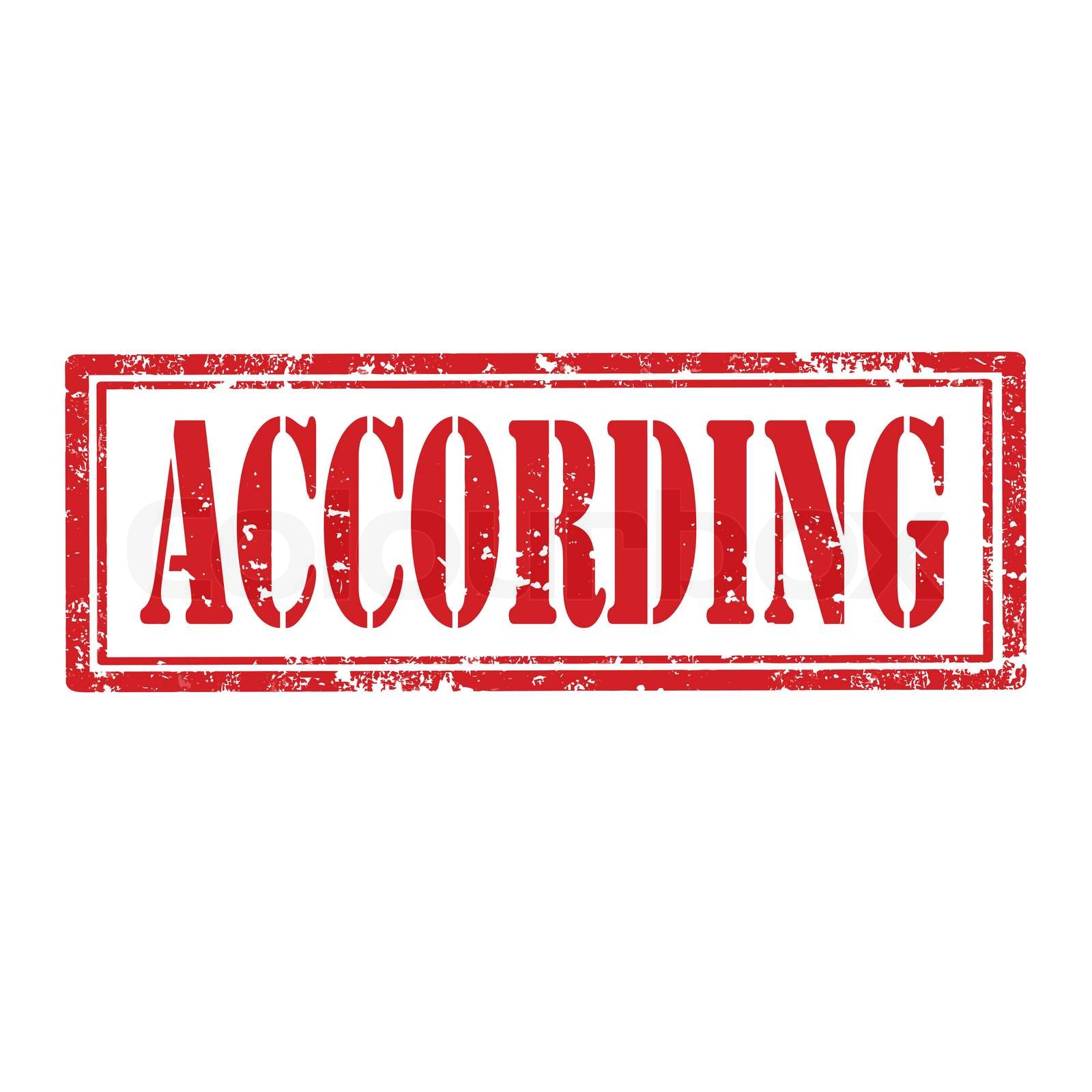 According-stamp | Stock vector | Colourbox