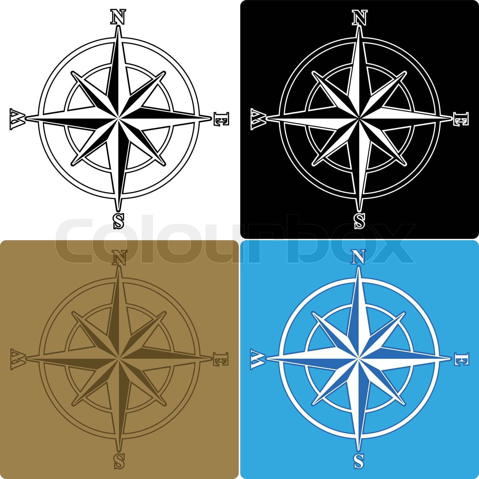 KompassRosen StockVektor Colourbox