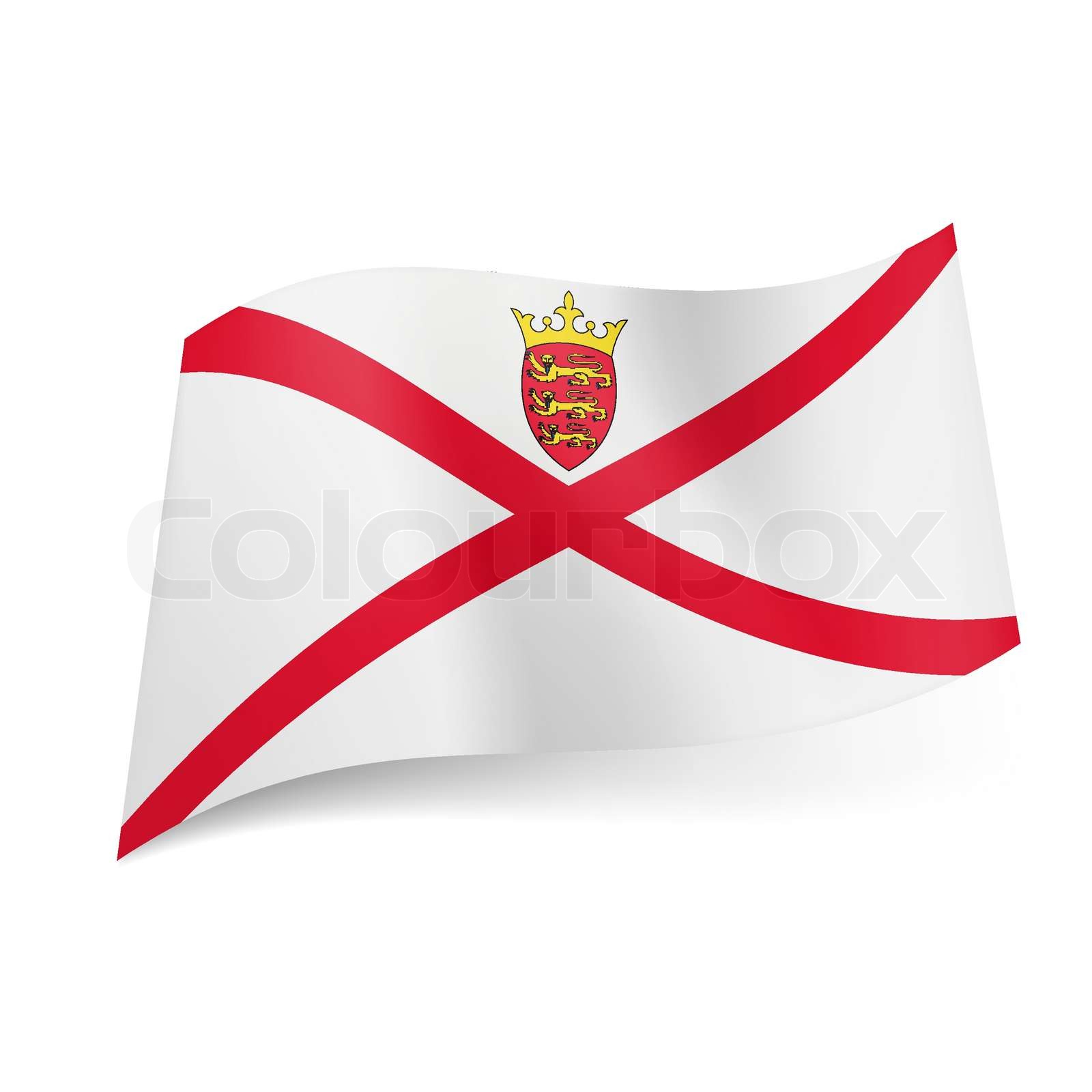 Flag of Jersey | Stock vector | Colourbox