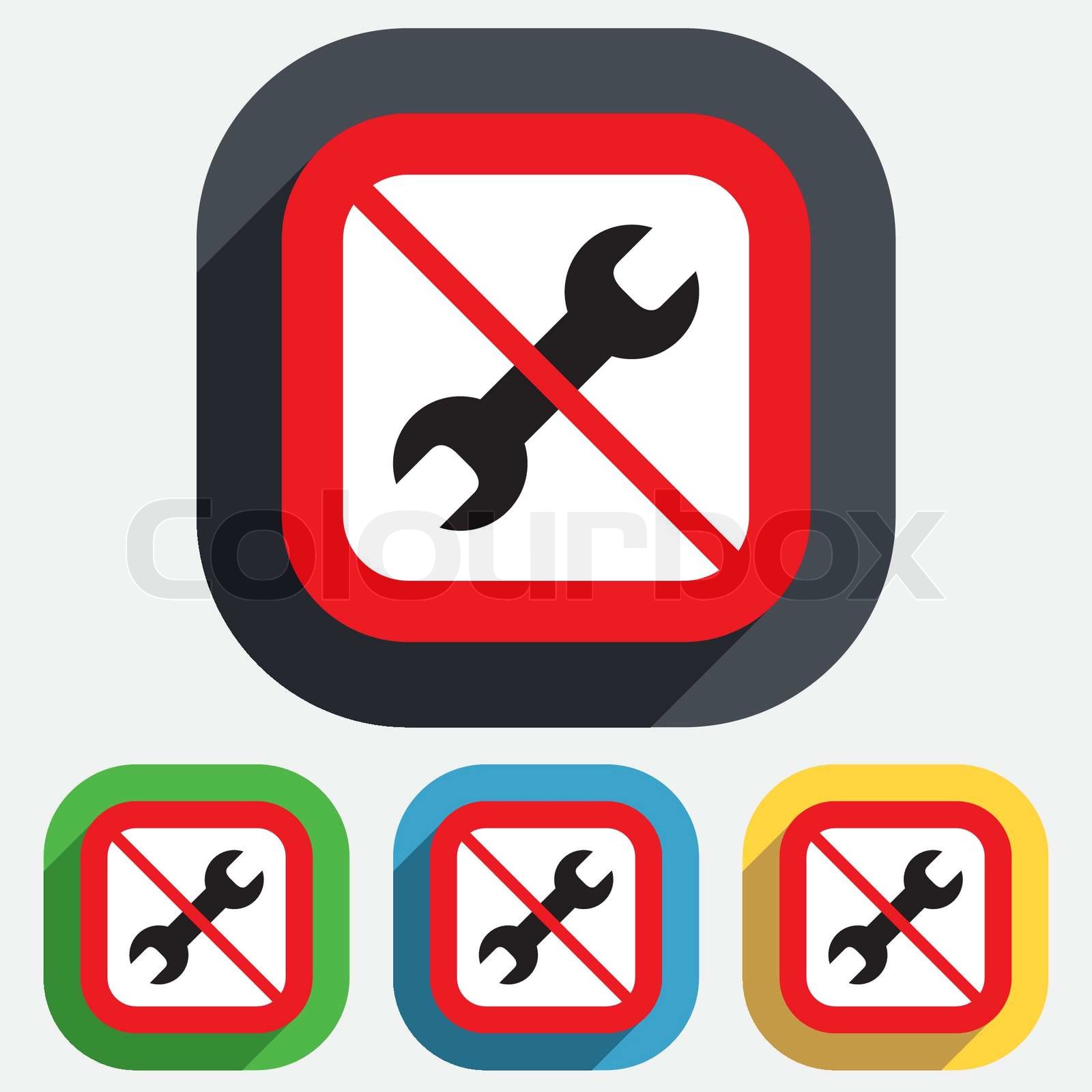 reparieren Sie Zeichen-Werkzeug-Symbol nicht. Service-Symbol. | Stock ...