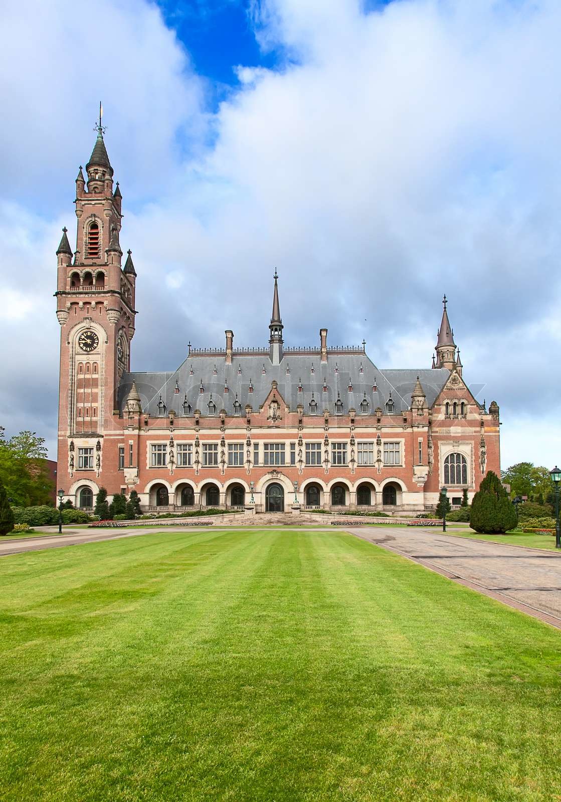 Gerichtshof in den Haag Stock Bild Colourbox