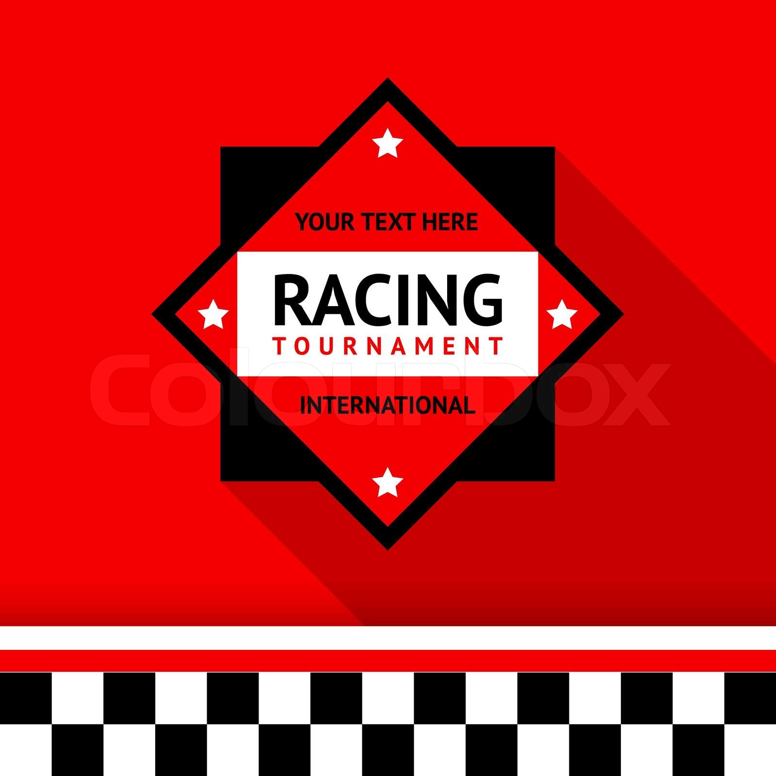 Racing badge 02 Stock vector Colourbox