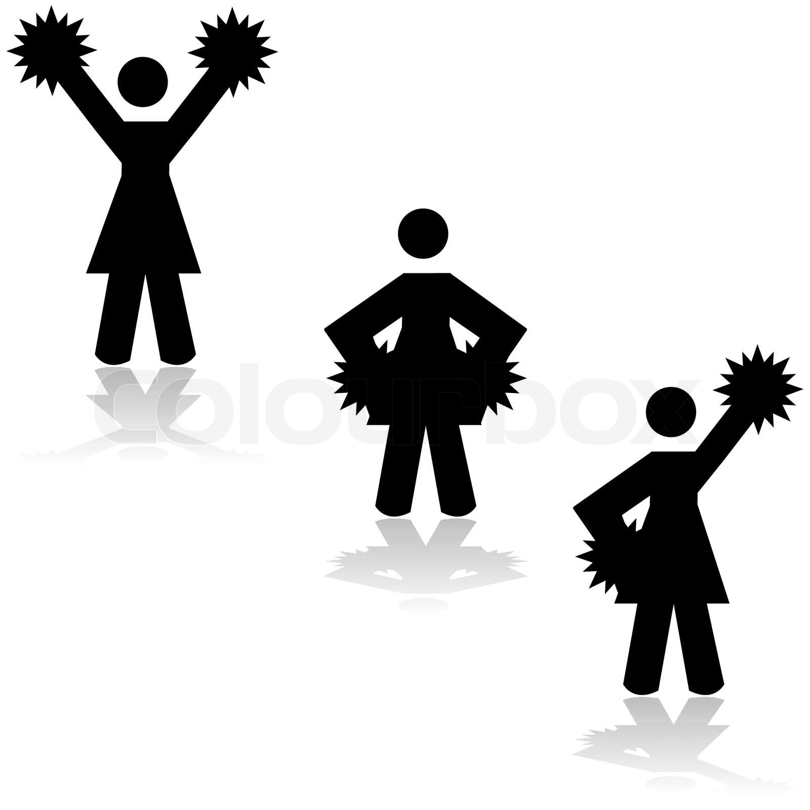 Cheerleader StockVektor Colourbox