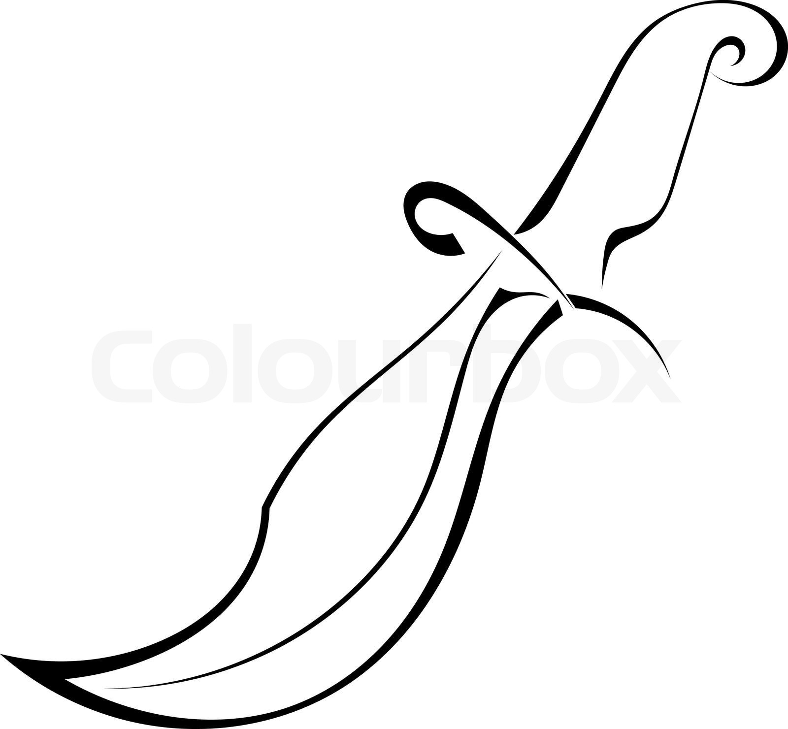 Knife. eps8 | Stock vector | Colourbox