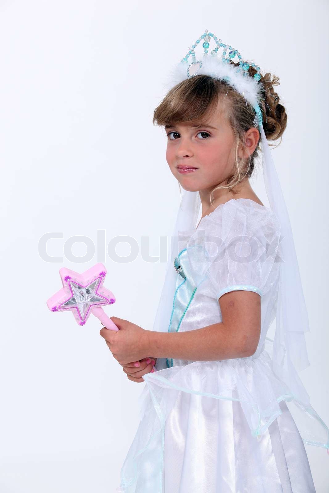 Little girl dressed as princess | Stock image | Colourbox