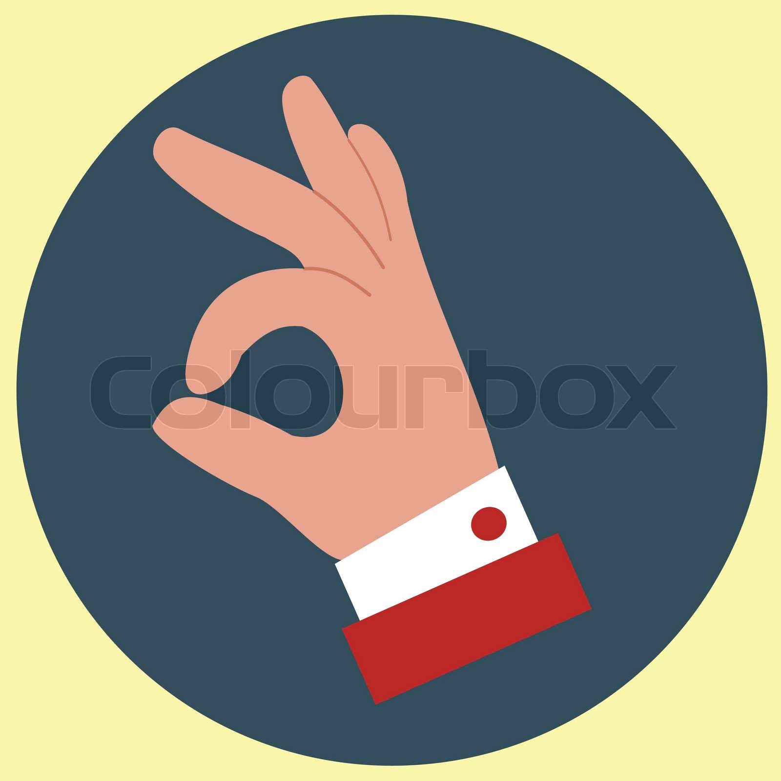 ok sign Stock vector Colourbox