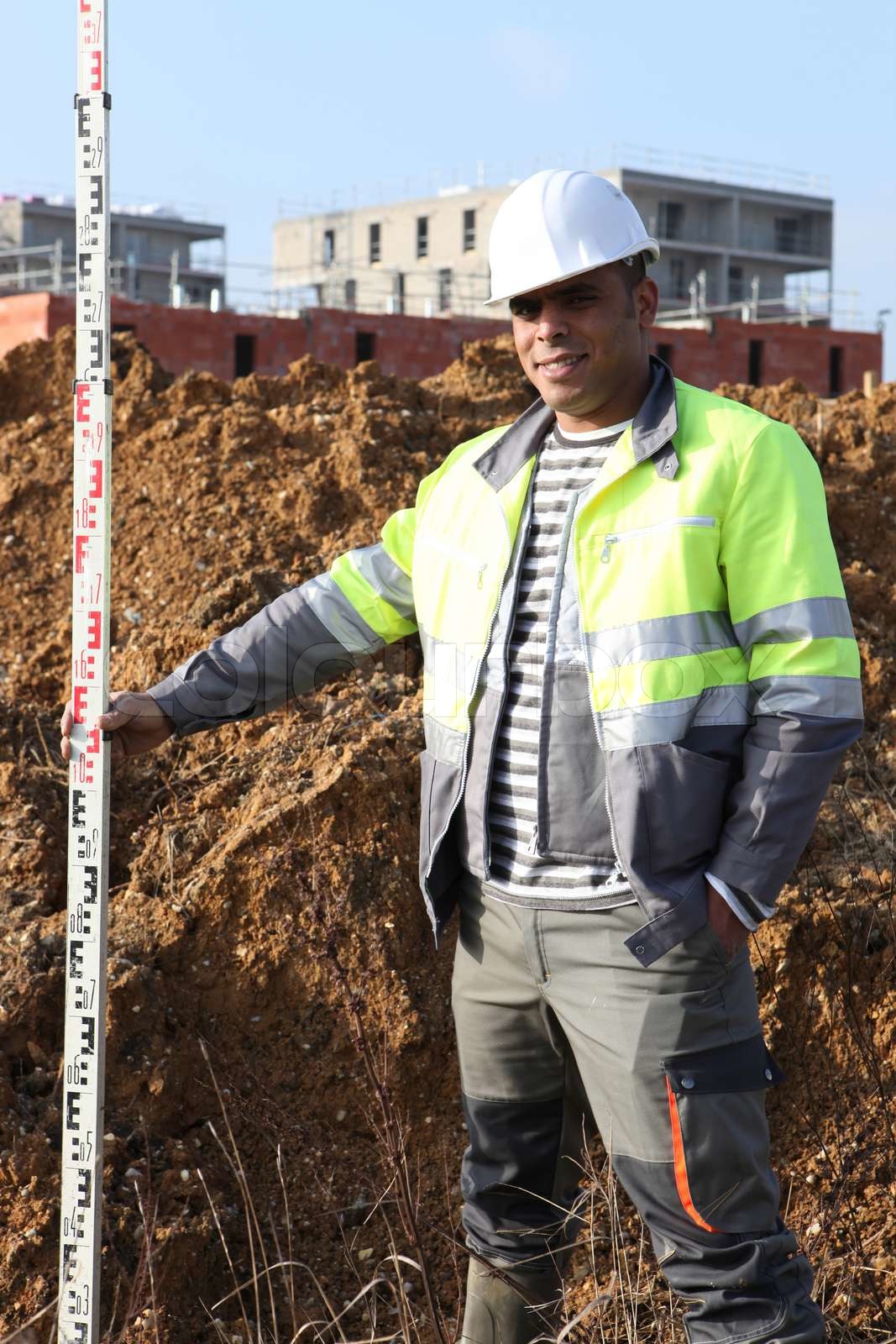 Laborers Stock image Colourbox