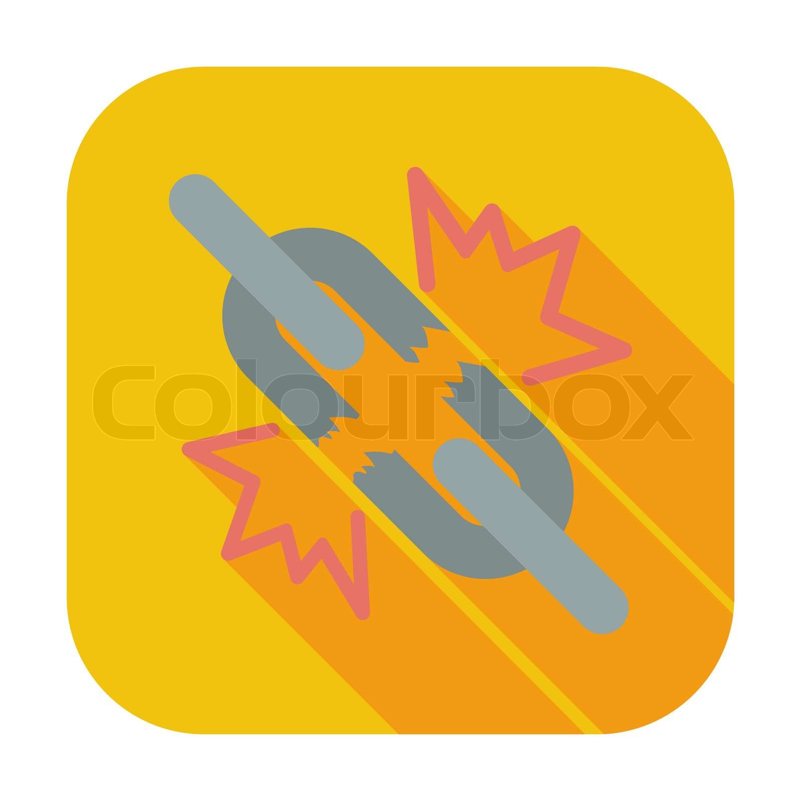 Broken Connection Single Icon Stock Vector Colourbox