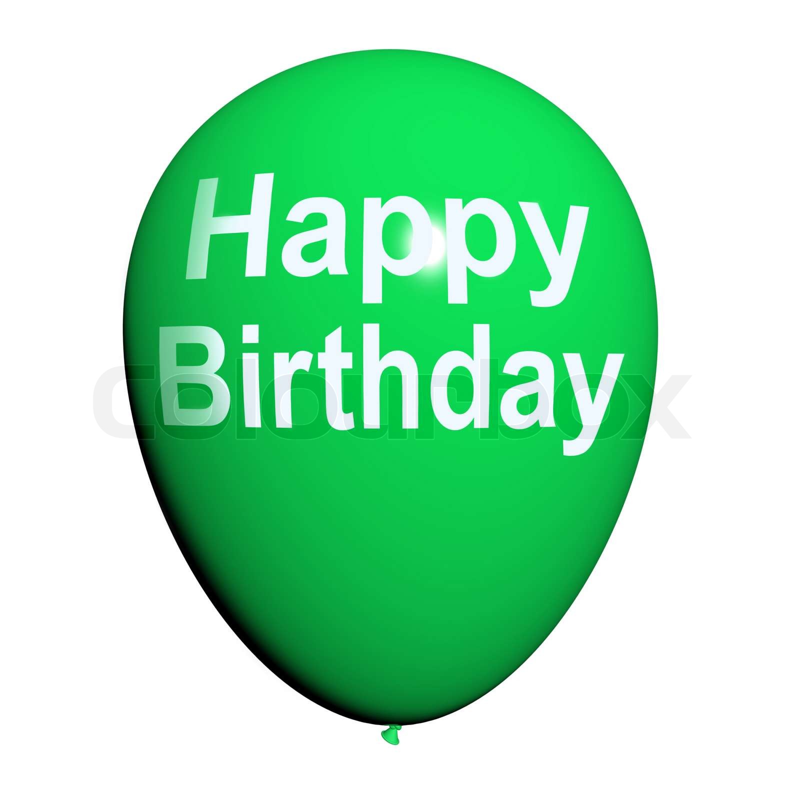 Alles Gute zum Geburtstag Ballon zeigt fröhliche Feste und Partys