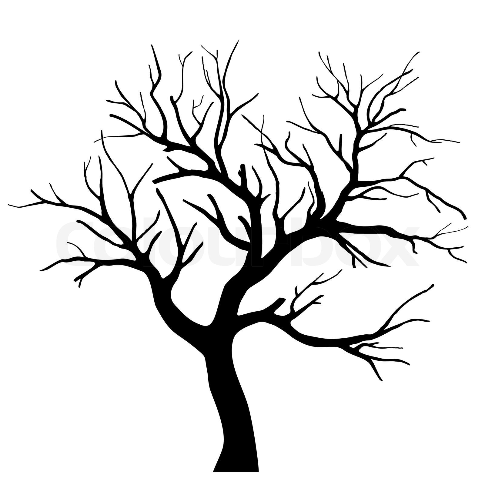 Line Drawing Tree Silhouette