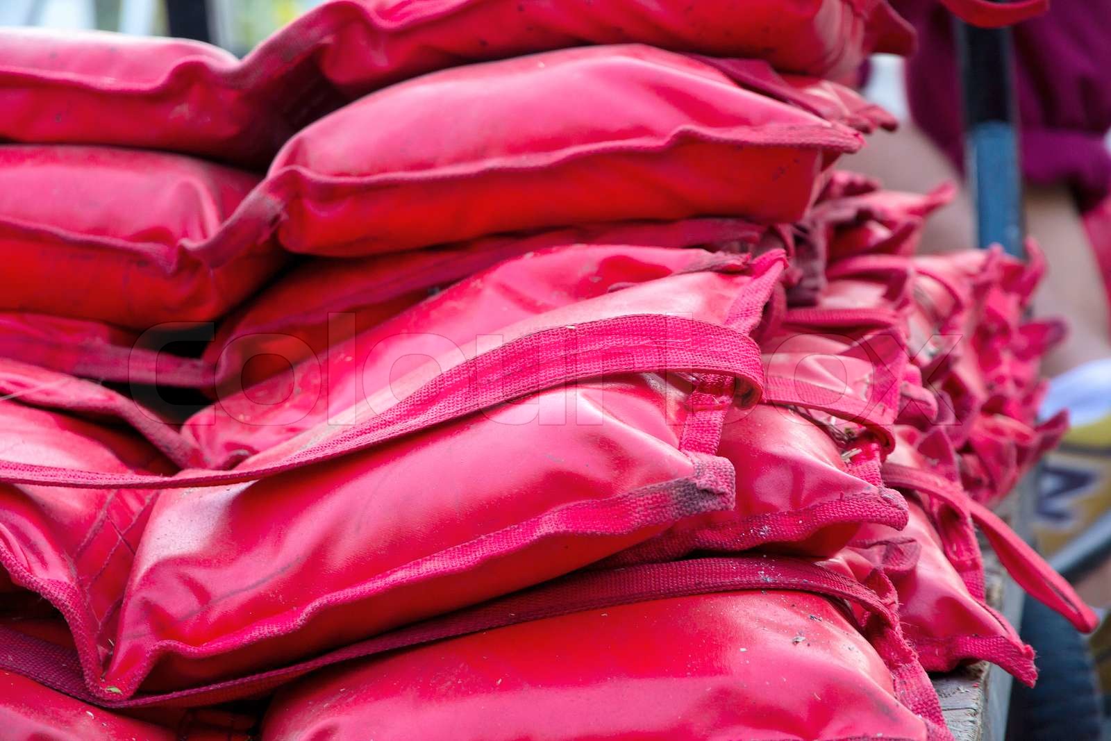 Sandbag Stock Image Colourbox