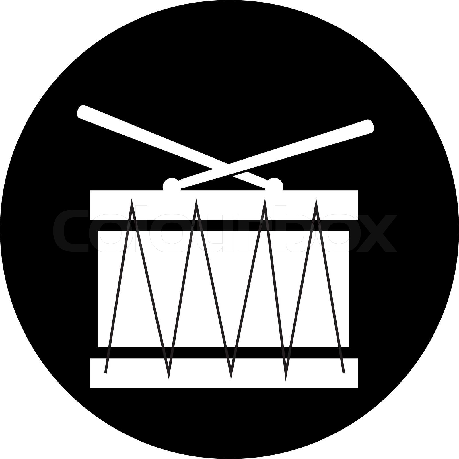Drum icon Stock vector Colourbox