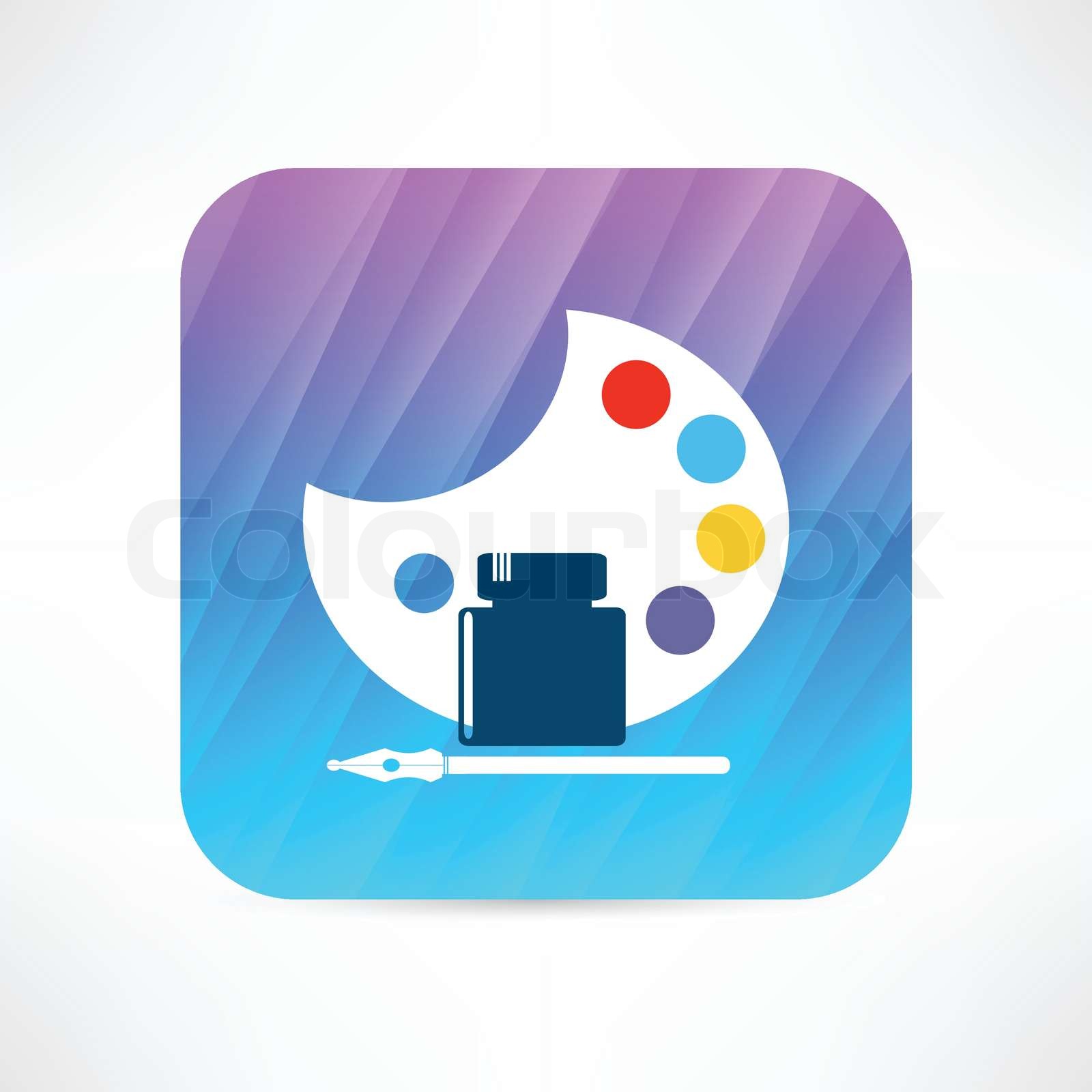 palette icon | Stock vector | Colourbox