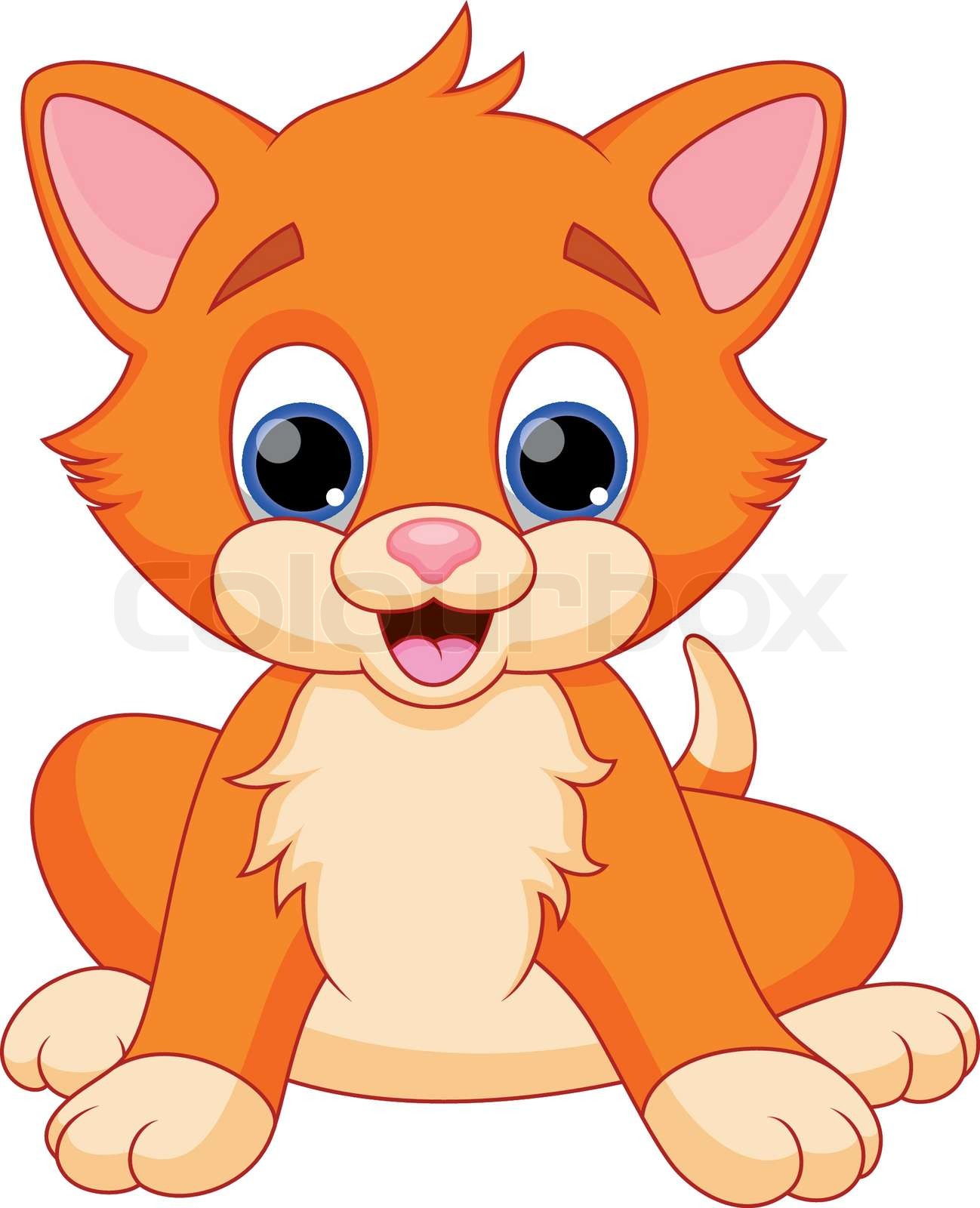 Cat cartoon | Stock vector | Colourbox