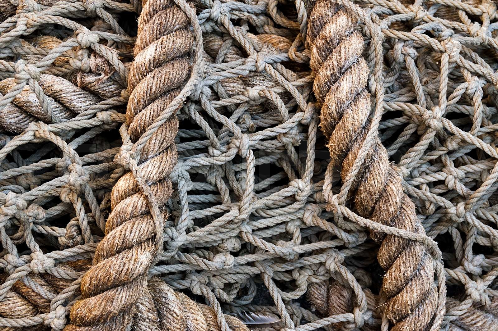 Rustic Rope Fish Net | Stock image | Colourbox