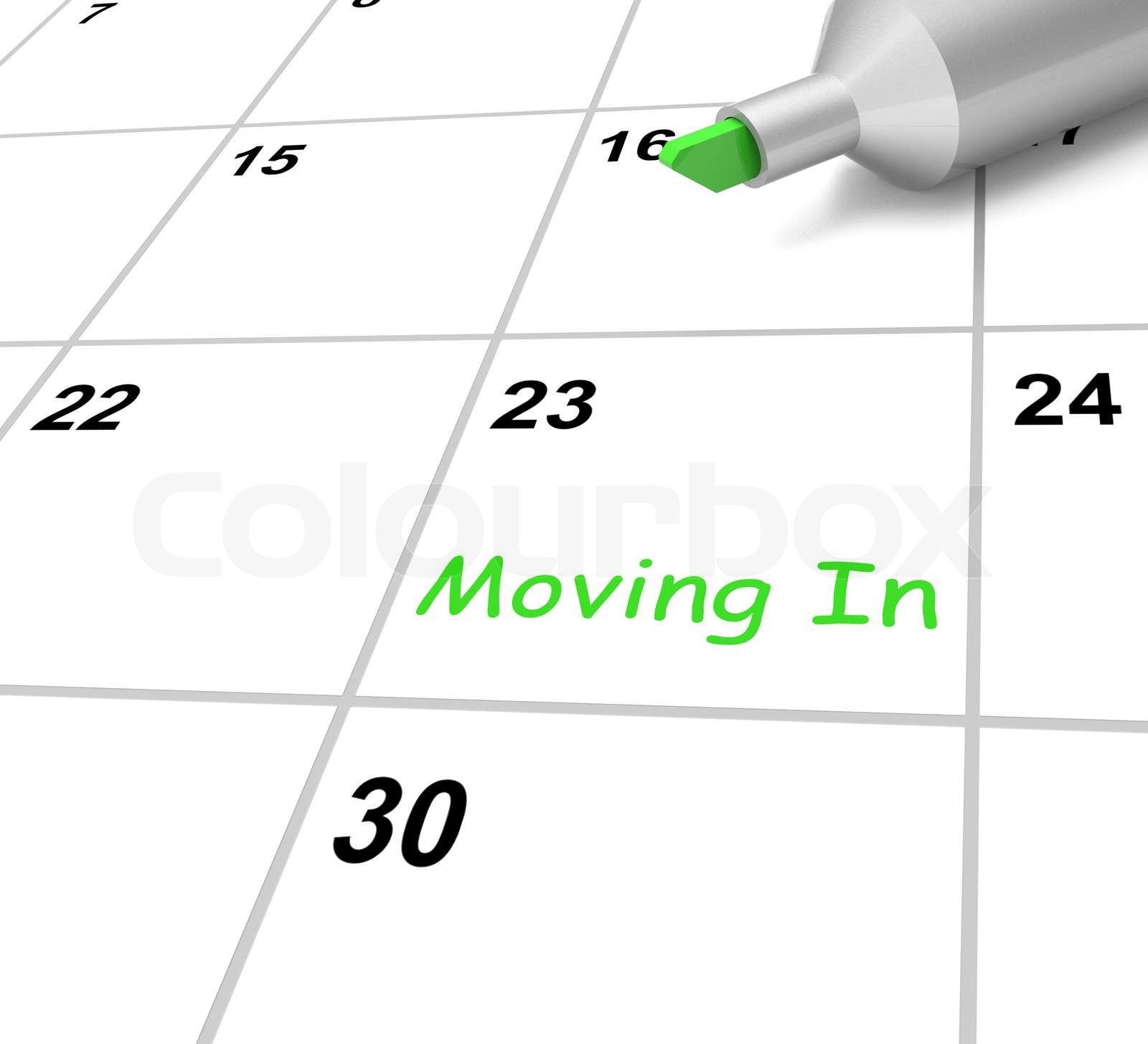 Moving In Calendar Means New Home Or Tenancy Stock Image Colourbox Moving In Calendar Means New Home Or Tenancy Stock Image Colourbox