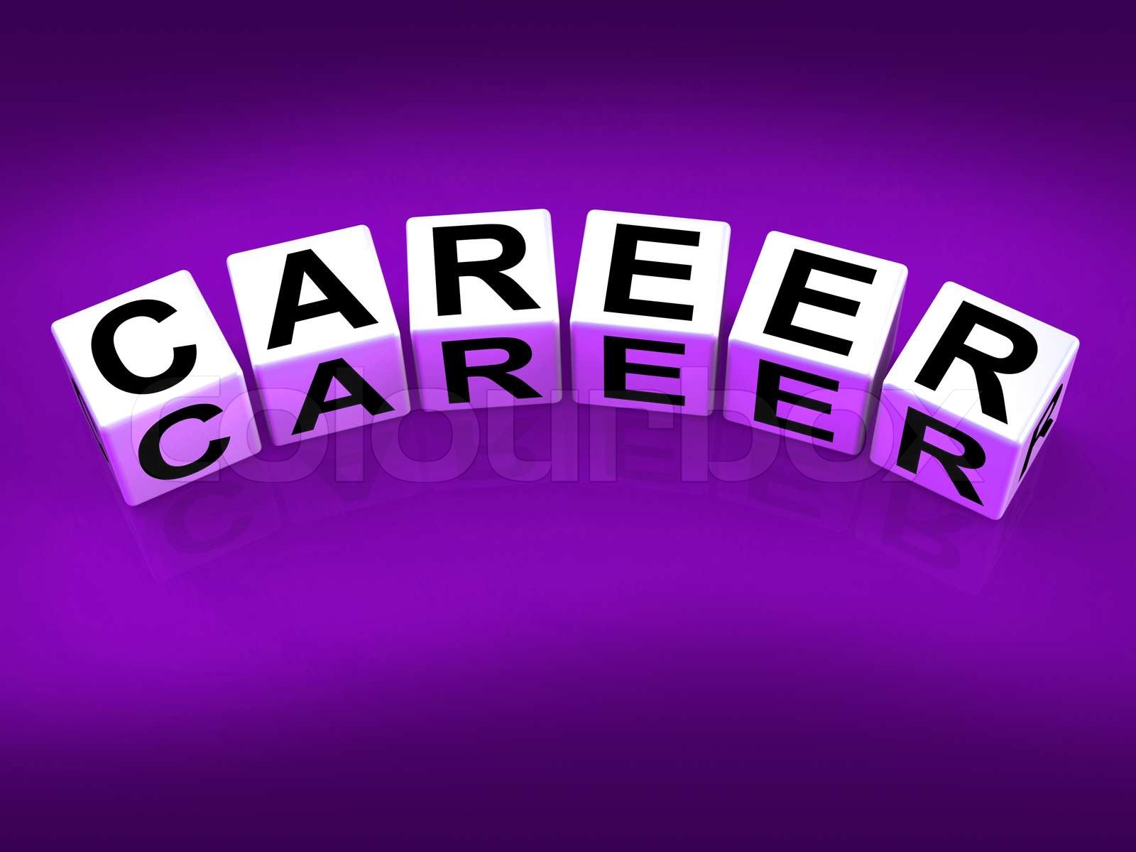 Career Blocks Refer to Professional and Work Life | Stock image | Colourbox