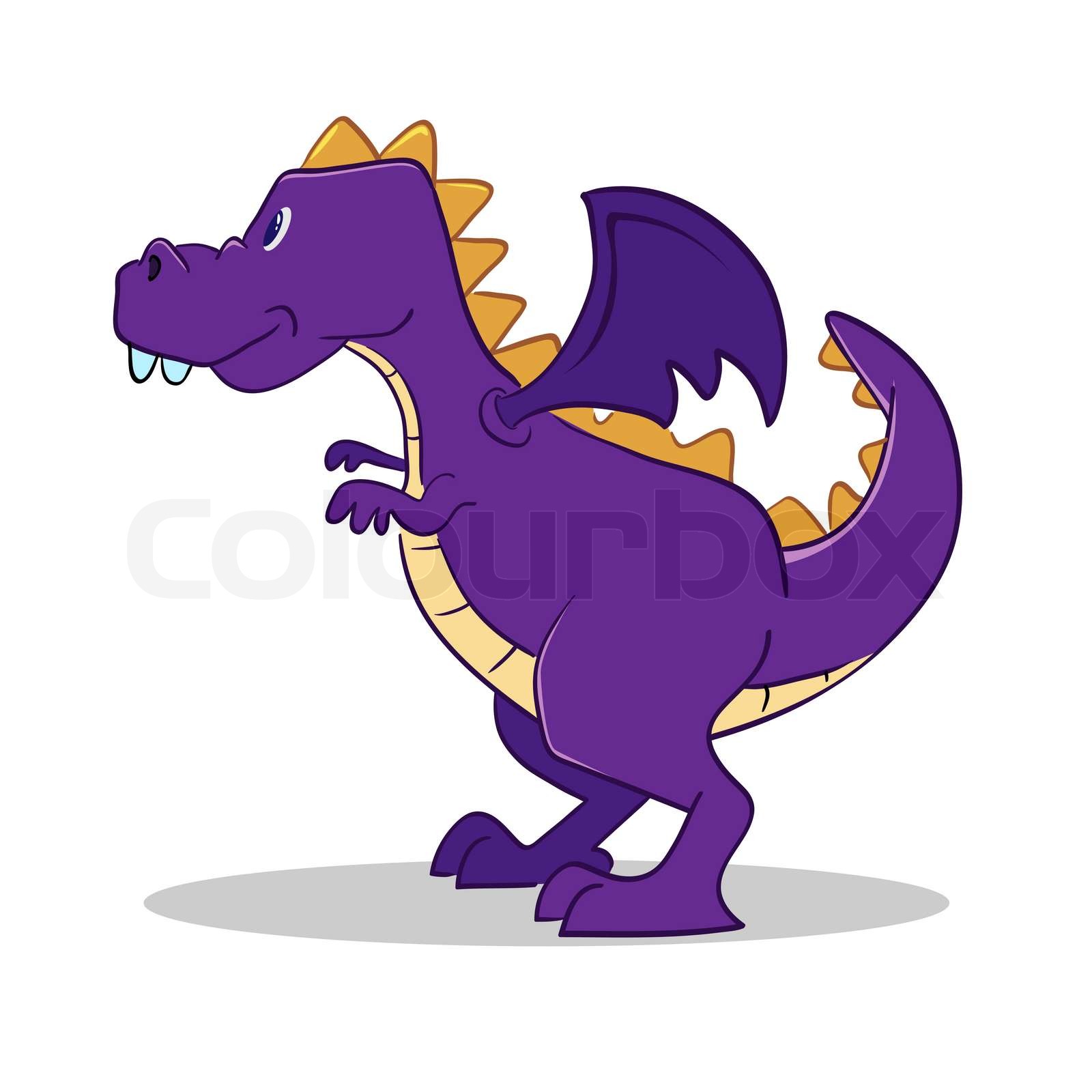 Purple Dragon Stock vector Colourbox