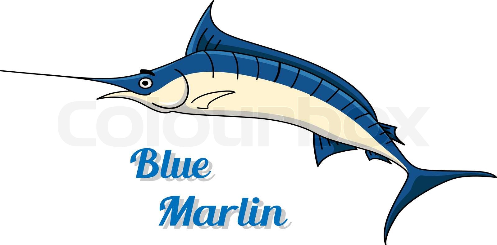 Blue marlin | Stock vector | Colourbox