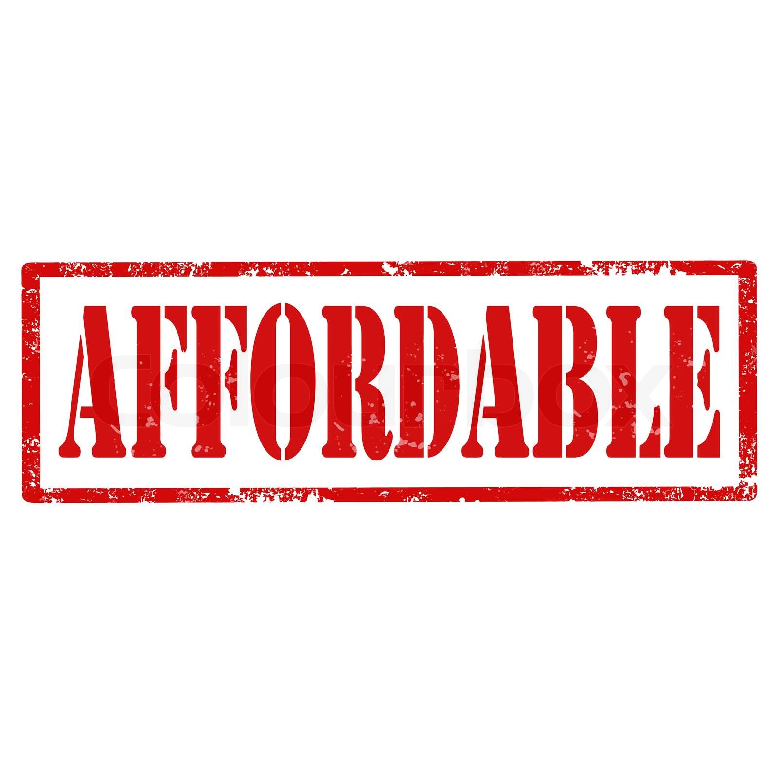 erschwinglichStempel StockVektor Colourbox