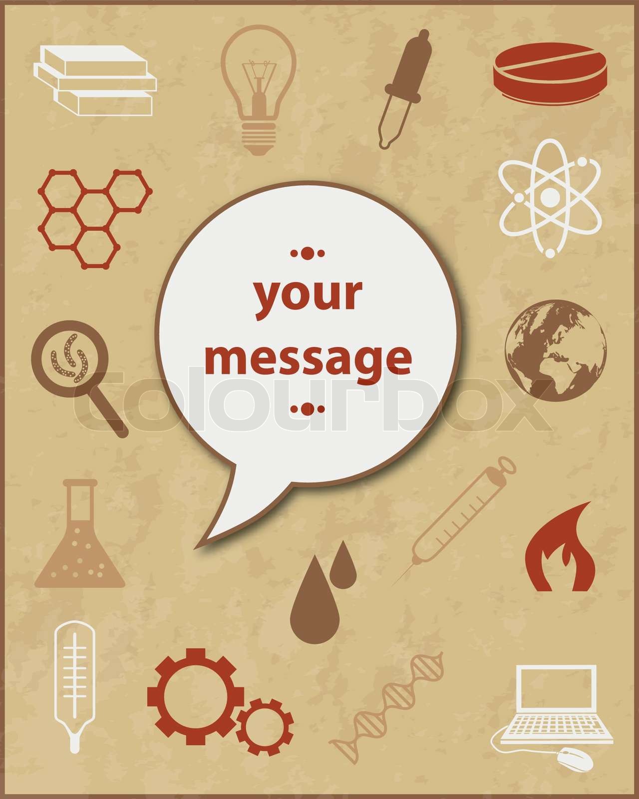 science poster | Stock vector | Colourbox