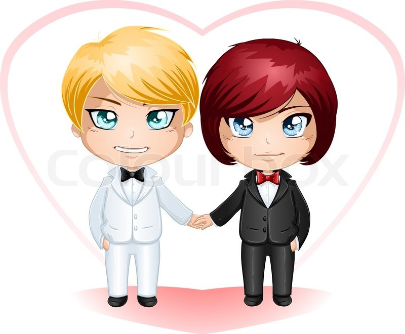 A Vector Illustration Of Gay Men Stock Vector Colourbox