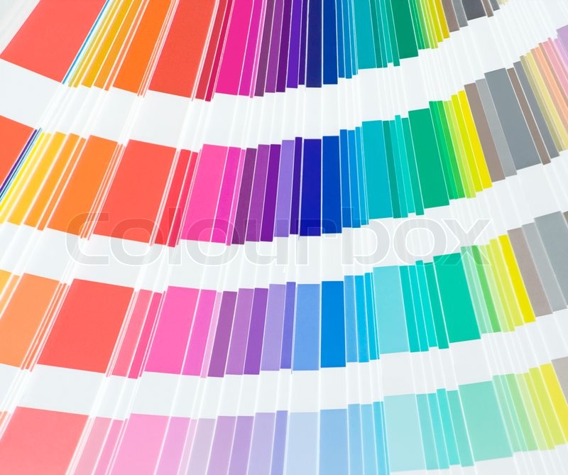 Close up of color scale | Stock image | Colourbox