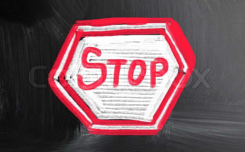 Stop-Konzept | Stock Bild | Colourbox