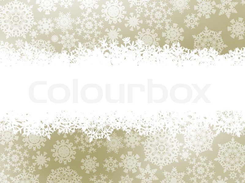 Snowflake Christmas Elegant Background Stock Vector Colourbox