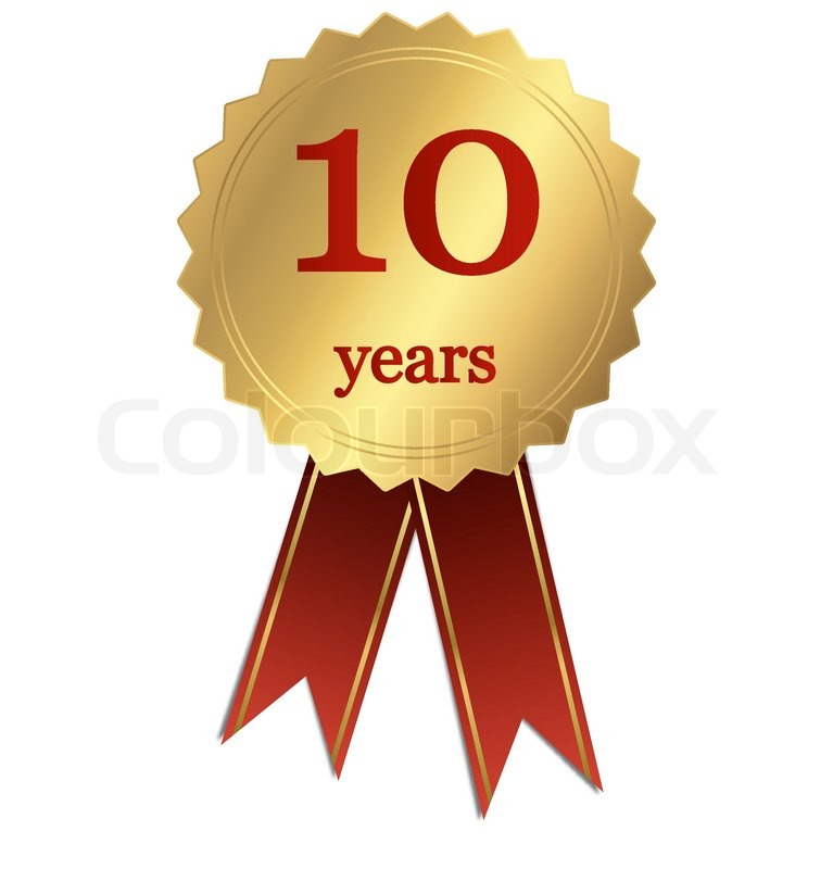 Jubiläum 10 Jahre StockVektor Colourbox